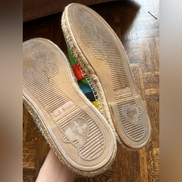PAUL SMITH Rainbow Striped Men’s Espadrilles Shoes Size 43 - Picture 9 of 12